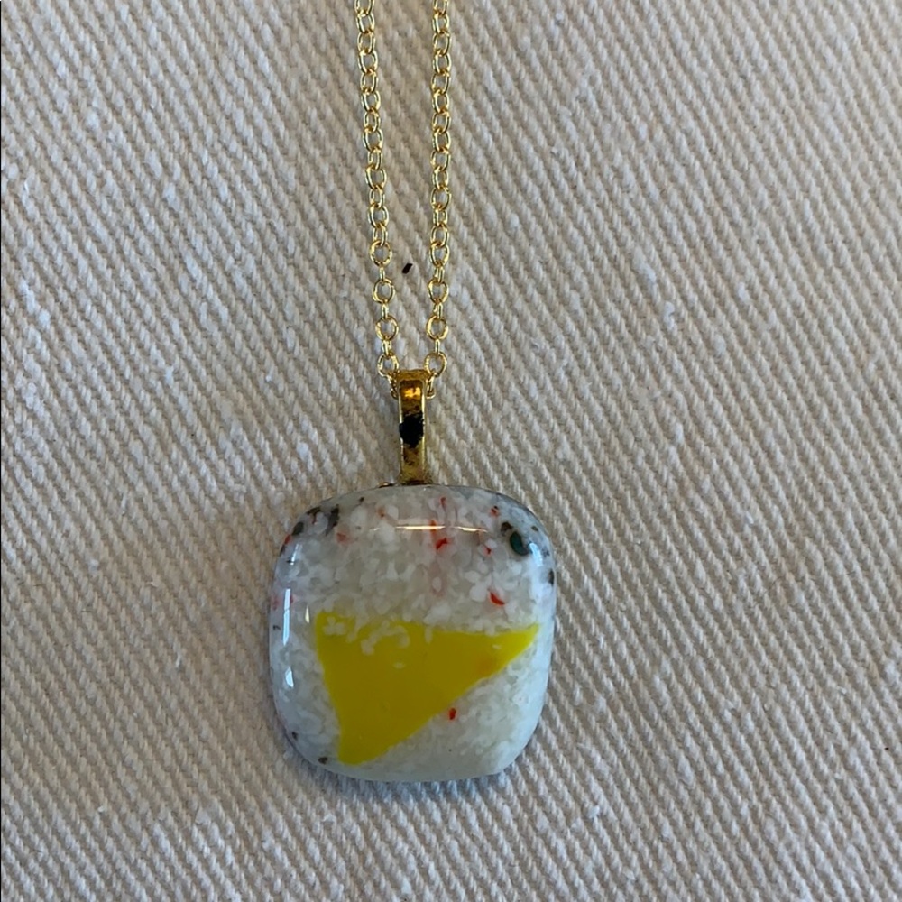 Glass fused pendent